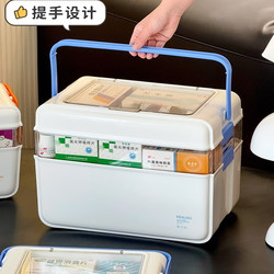 Medical Box for Home Use, Large-Capacity Portable Medicine Storage Box, First Aid Medicine Classification Storage First Aid Box