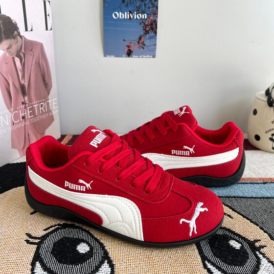 
Red shoes for men, winter popular sneakers for men, new versatile couple casual shoes, sports moral training shoes for women