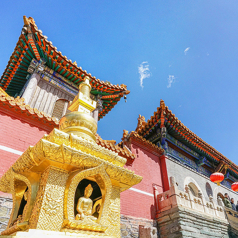 太原出发五台山一日游|含门票五爷庙殊像寺罗睺寺山西五台山旅游