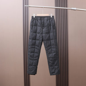 
Warm lining for outdoor use! Autumn and winter men's thickened 90 duck down warm and waterproof straight casual down pants are trendy