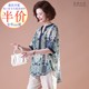 Mom's summer short-sleeved top suit fashionable 2025 new middle-aged and elderly women's large-size belly-covering cotton linen shirt thin

