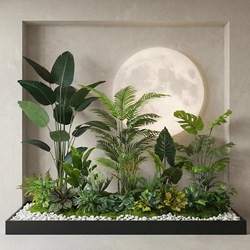 Biomimetic Artificial Plants for Indoor Window Displays, High-End Realistic Simulated Green Plant Potted Landscape Decoration Ornaments