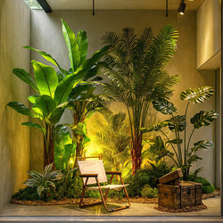 Simulated Green Plants for Indoor Window Displays, Entrance Potted Plants, Artificial Trees, Simulated Tree Landscape Plants, Decorative Landscaping