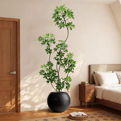 Artificial Green Plant Duckbill Tree High-End Light Luxury Potted Decoration Antique-Style Ornament Foyer Floor-Standing Artificial Tree Plant