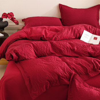 Recommended Big Red Wedding Four-Piece Set for Big Red