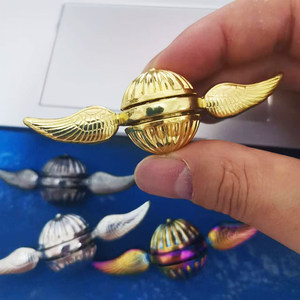 Fingertips gyro golden thief Harry Potter game peripheral angel wings finger gyro metal decompression toy
