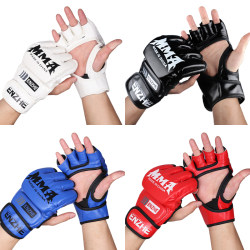 mma boxing gloves half finger boxing gloves partially finger UFC adult