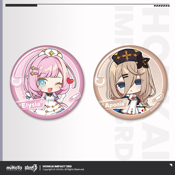 
[Mihayou/Benghuai 3] Wish to use the light series Q version tinplate badge Alicia miHoYo