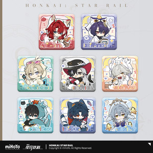 
[Mihayou/Benghuai: Xingqiu Railway] Boys' Dormitory Series Q-version Square Badge miHoYo