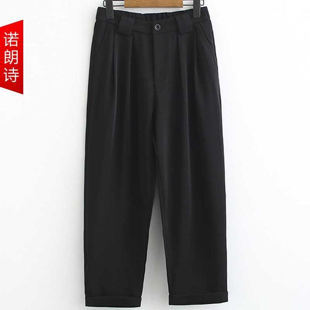 Pants for thick hips and thighs, plus size women's pants for fat mm, loose and slimming wide-leg pants, suit pants for summer and autumn