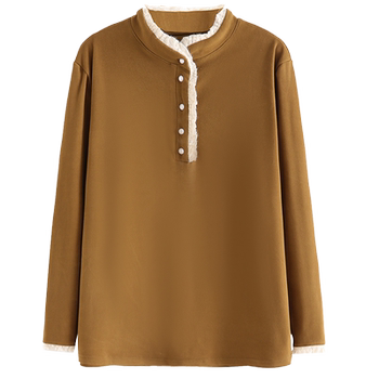 Large -size double -sided virtue bottoming shirt commute Korean version
