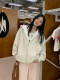 NVPVVA autumn and winter rainbow polka dot lined zipper hoodie national trend couple plus velvet loose jacket