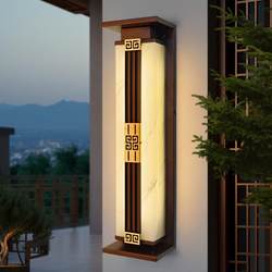 Outdoor Wall Lamp Waterproof Outdoor Terrace Solar Wall Lamp Exterior Wall Pillar Lamp Modern Simple Courtyard Strip Wall Lamp