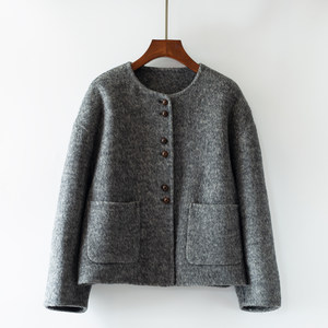 
Winter woolen coat woolen woolen new style women's small woolen temperament double-sided woolen short high-end coat