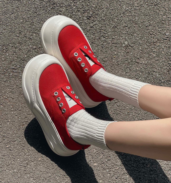 🍂Autumn Promotion 50%💕Women's Casual Chunky-Soled Canvas Shoes