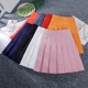 Pleated skirt female A -shaped skirt new black loose waist, large size high waist, high waist, thin small short skirt jk