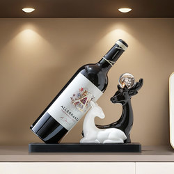 Couple Deer Wine Rack Ornaments, High-End Light Luxury Living Room Dining Table Side Tv Cabinet Wine Cabinet Wine Home Decoration Items
