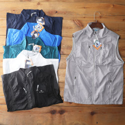 Great value outdoor sports vest, lightweight sun protection clothing for men