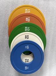 Gym-Specific Pure Steel Barbell Plates, Environmentally Friendly, Odorless, Large-Hole Olympic Bar Universal Colored Weight Plates