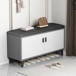 Shoe Rack for Home Entrance Indoor Storage Rack New 2023 Hot Style Light Luxury Italian Style Dustproof Simple Sit-On Shoe Cabinet