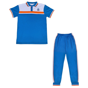 
Guangzhou Panyu District Junior High School Students School Uniform Jacket Boys and Girls Long Sleeve Suit Short Sleeve T-shirt Summer Middle School Students Thin