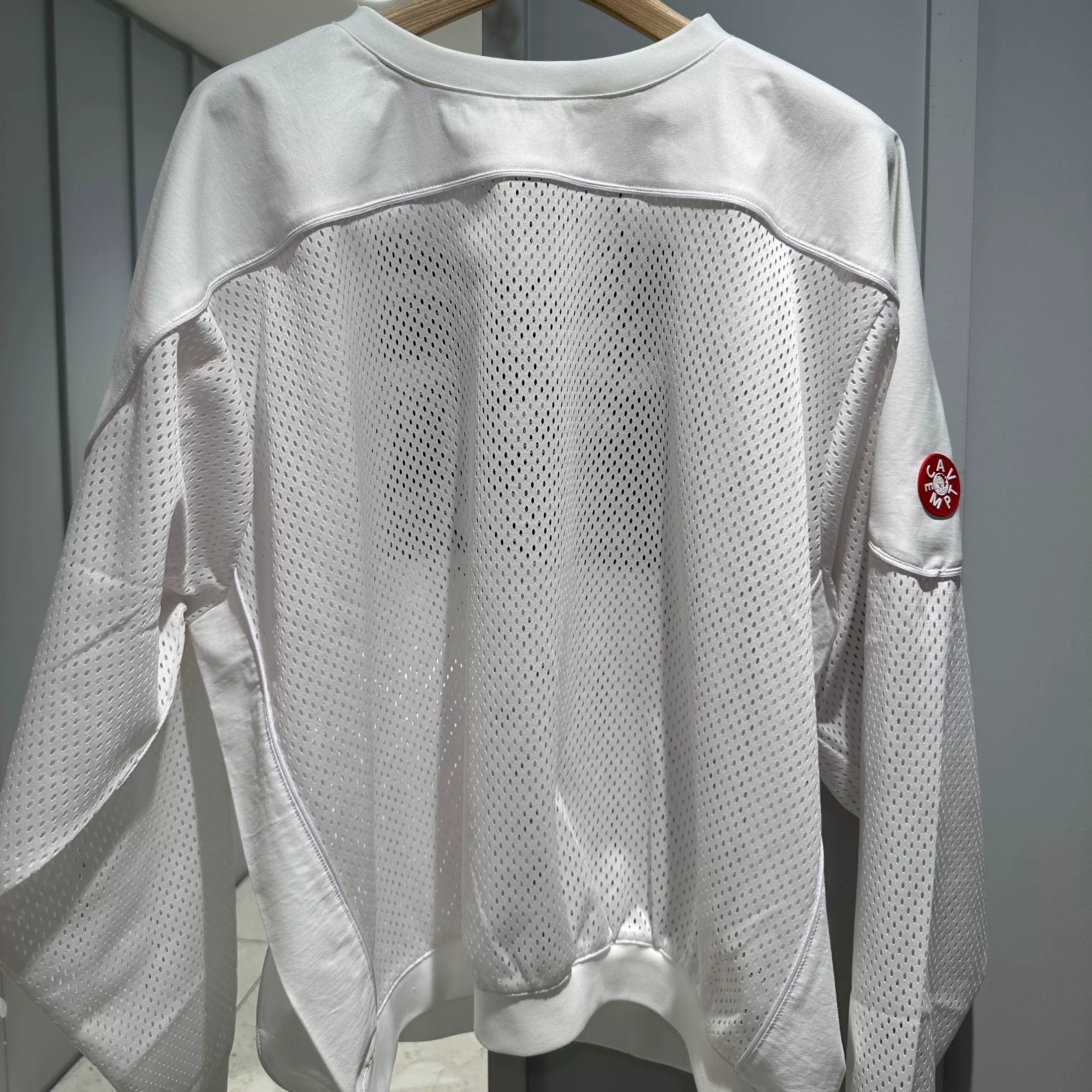 c.e Mesh Track Crew Neck ホワイト XL cavempt C.E - Mesh Track Crew Neck White | ALTERFATE