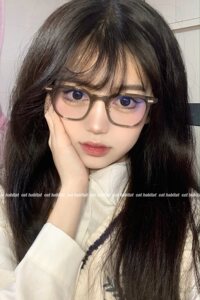 
New retro brown glasses frame for women Xiaohongshu internet celebrity same style olive green square plain glasses frame for myopia men