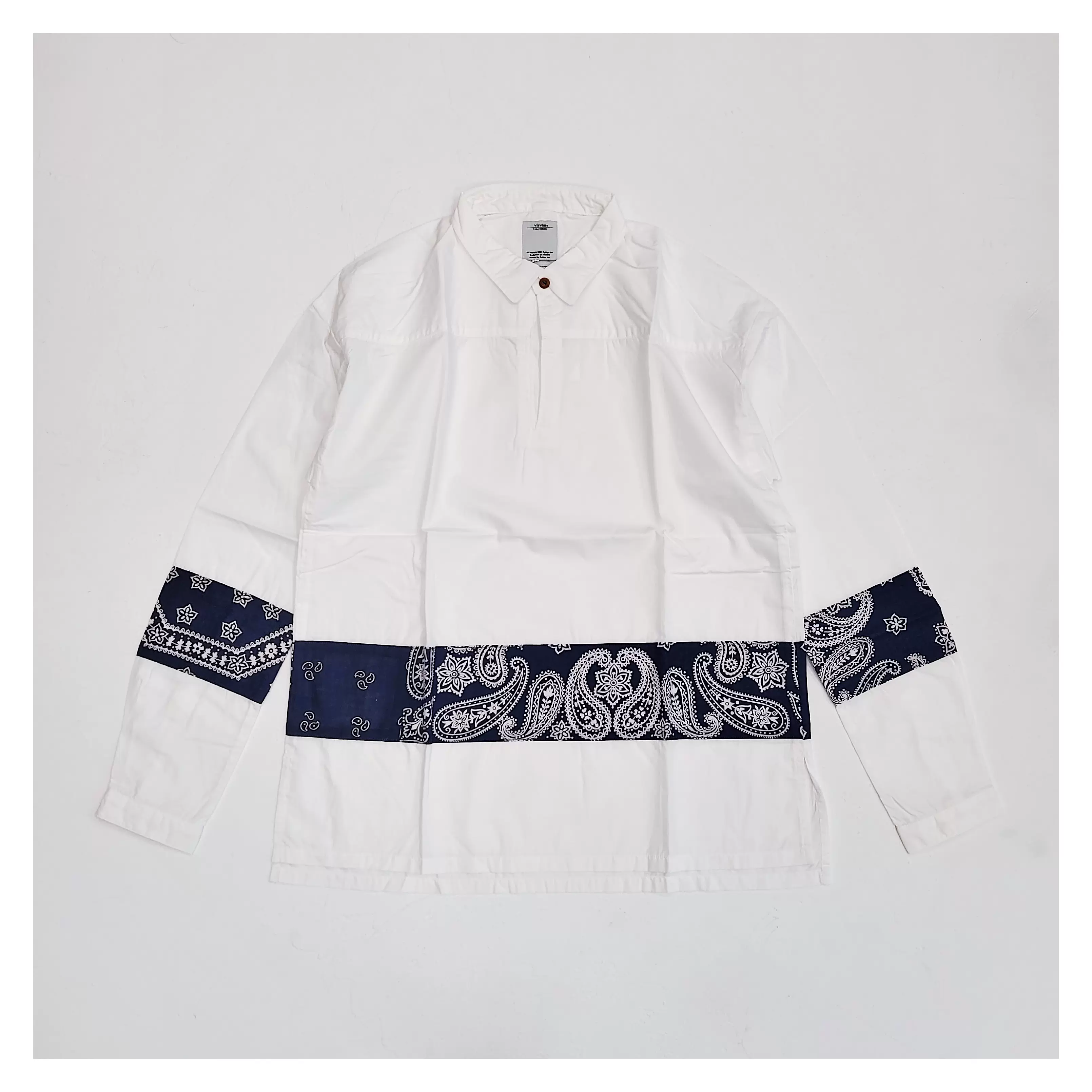 visvim KERCHIEF BORDER TUNIC SHIRT ict | nate-hospital.com