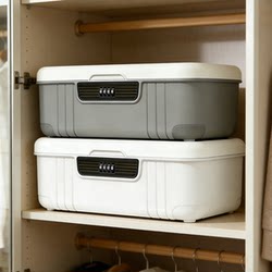 Password Box with Lock, Storage Box for Car and Office Desk, Valuables Organizer, Storage Box, Small Password Lock Box