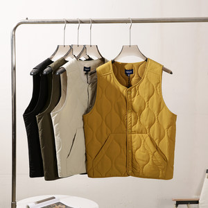 
Huahua U home outdoor windproof and waterproof! Lightweight quilted cotton warm cotton vest vest for men and women in autumn and winter