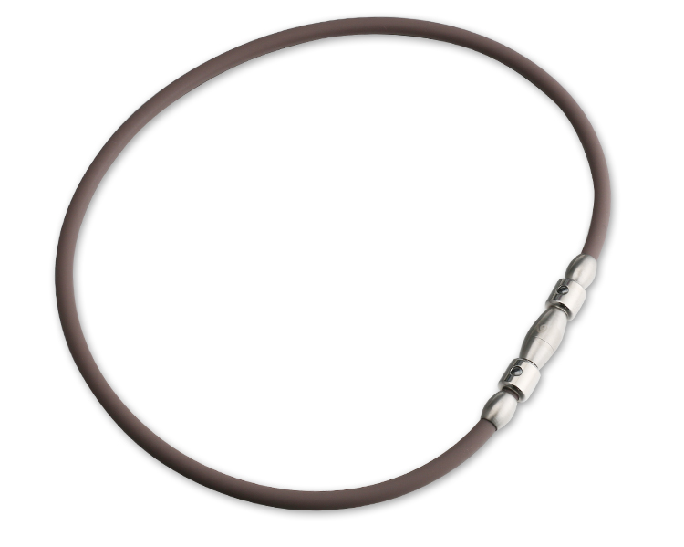 健康アクセサリー 1029-105 Fujimoto Magnetic Necklace - Titanium Steel Chain - Unisex