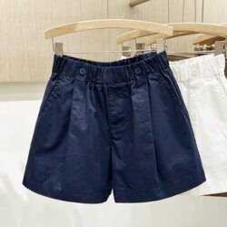 Plus Size Women's Casual Wide-Leg Shorts 2025 Summer New High-Waisted Loose Slimming Five-Point Shorts Versatile Hot Pants