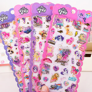 
Little Pony Poly Crystal Sticker Children's Glitter Three-dimensional Candy Sticker Cute Glue Paste Handbook Decorative Paste