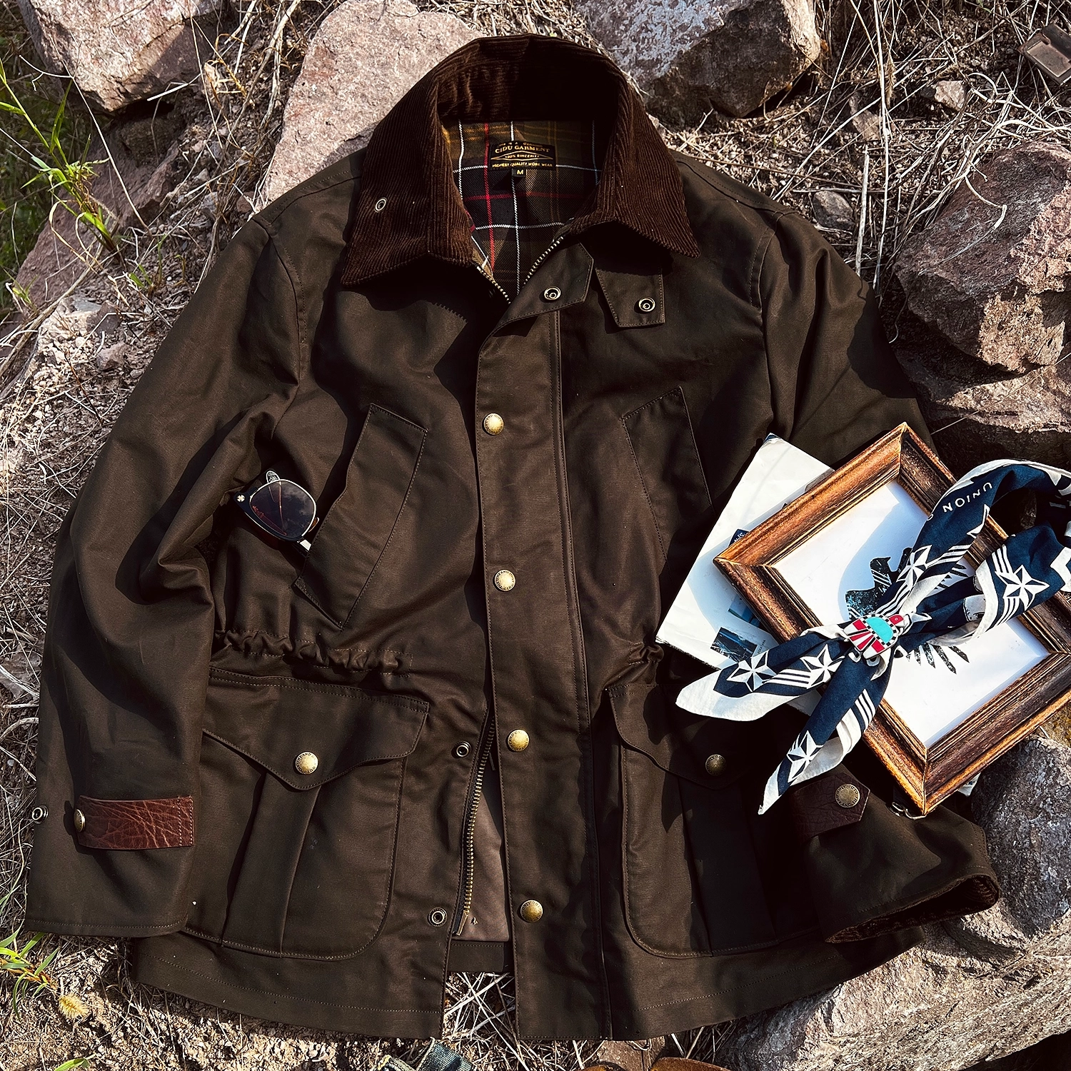 70年代加拿大陆军作战风衣MKll378克重磅防撕裂丛林布中长款外套