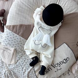 Baby Jumpsuit Spring and Autumn New Style Girl Baby Romper Boy Jacket Crawling Clothes Sweatshirt Sporty Handsome Boy Outdoor Clothing