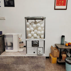 Square Gashapon Machine, Large Commercial Golf Ball Tabletop Lottery Prop, Coffee Capsule Bouncy Ball Claw Machine