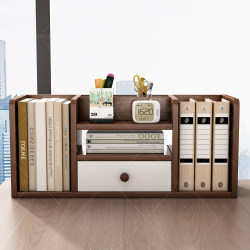 Small Desktop Bookshelf, Simple Multi-Layer Book Storage Rack for Student Dormitory Desks, Storage and Organization Shelf