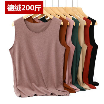 vest de velvet sleeveless t-shirt thickened hair hot