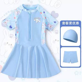 
Yugui Dog Girl Split Swimsuit Dress Style Swimsuit 2025 New Medium and Large Girl Sunscreen Hot Spring Swimming Set