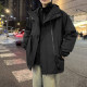 Men's coat autumn and winter thin hooded windproof jacket casual sports tops trendy boys' windbreaker jacket