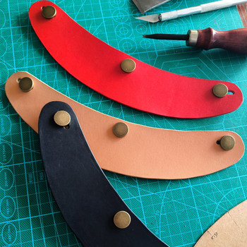 Genuine leather brim motorcycle retro helmet tongue layer cowhide motorcycle half helmet full helmet universal sun visor