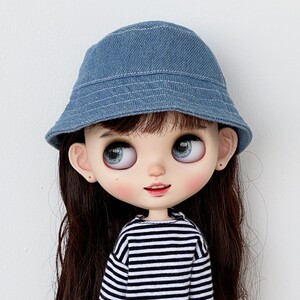Xiaobu Fisherman's Hat Daily Bald Blythe Hat Xiaobu Doll Cowboy Fisherman Hat
