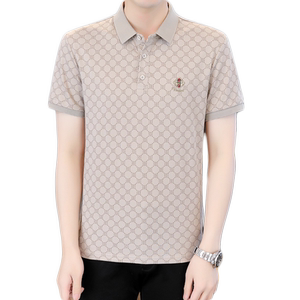 
Men's short-sleeved T-shirt summer 2025 new Korean style trendy cotton half-sleeved casual men's polo shirt clothes