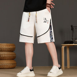 New casual Chinese style shorts for men in summer