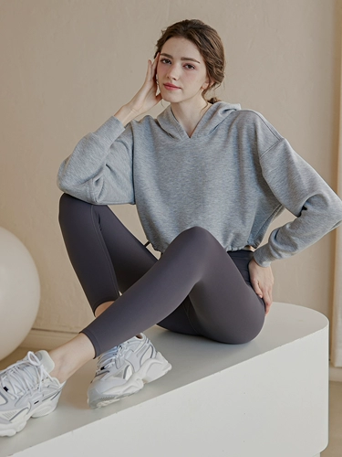 Осенняя толстовка с капюшоном для спортзала, спортивный лонгслив, короткий комплект для тренировок, для бега, свободный крой