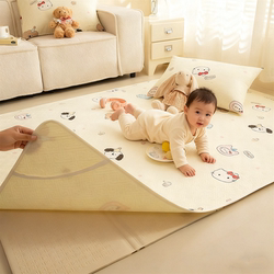 Cotton Waterproof Diaper Changing Mat Protective Cover, Class a Maternal and Infant Grade Non-Slip Dirt-Proof Bedroom Bedside Anti-Fall Mat Cover