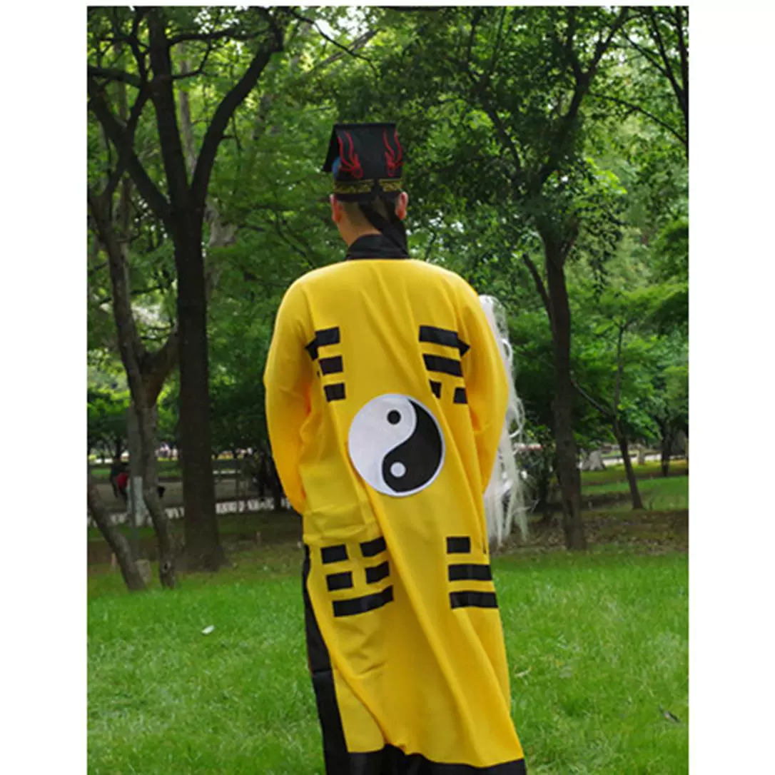 特卖新款道士服道服道袍长袍套装古装武侠法衣道家衣服太极八卦经
