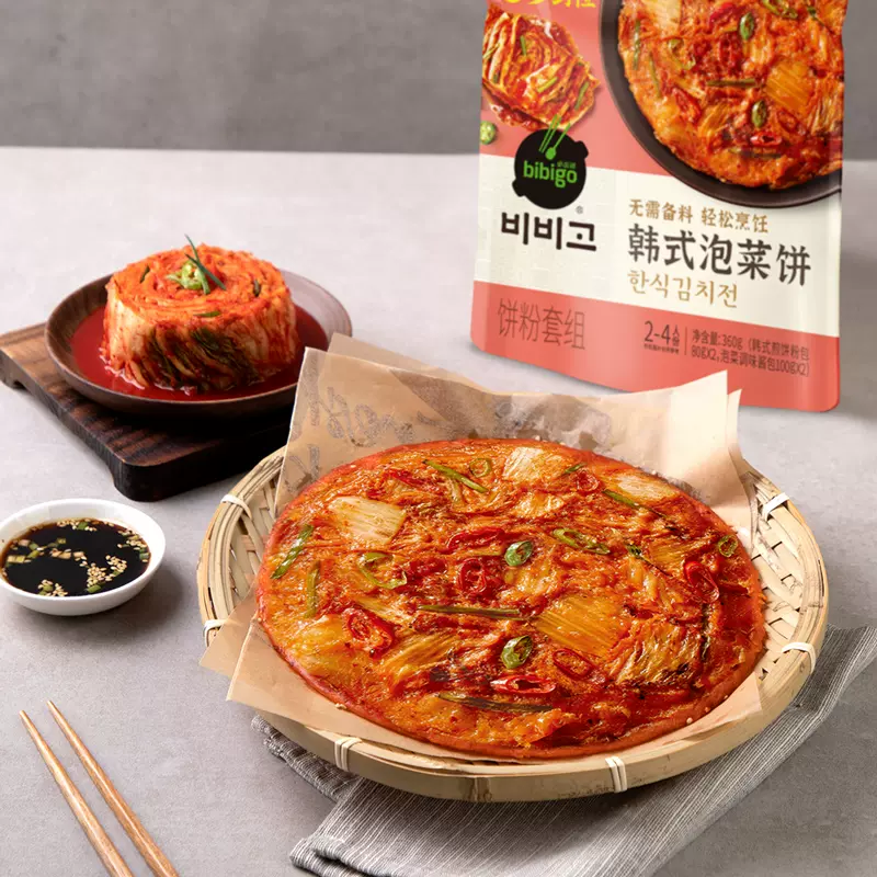 bibigo 必品阁 韩式泡菜饼 360g*6袋 天猫优惠券折后￥39.9包邮（￥69.9-30）