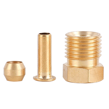 Lubricating oil clamping machine tool oil pipe joint three-piece set