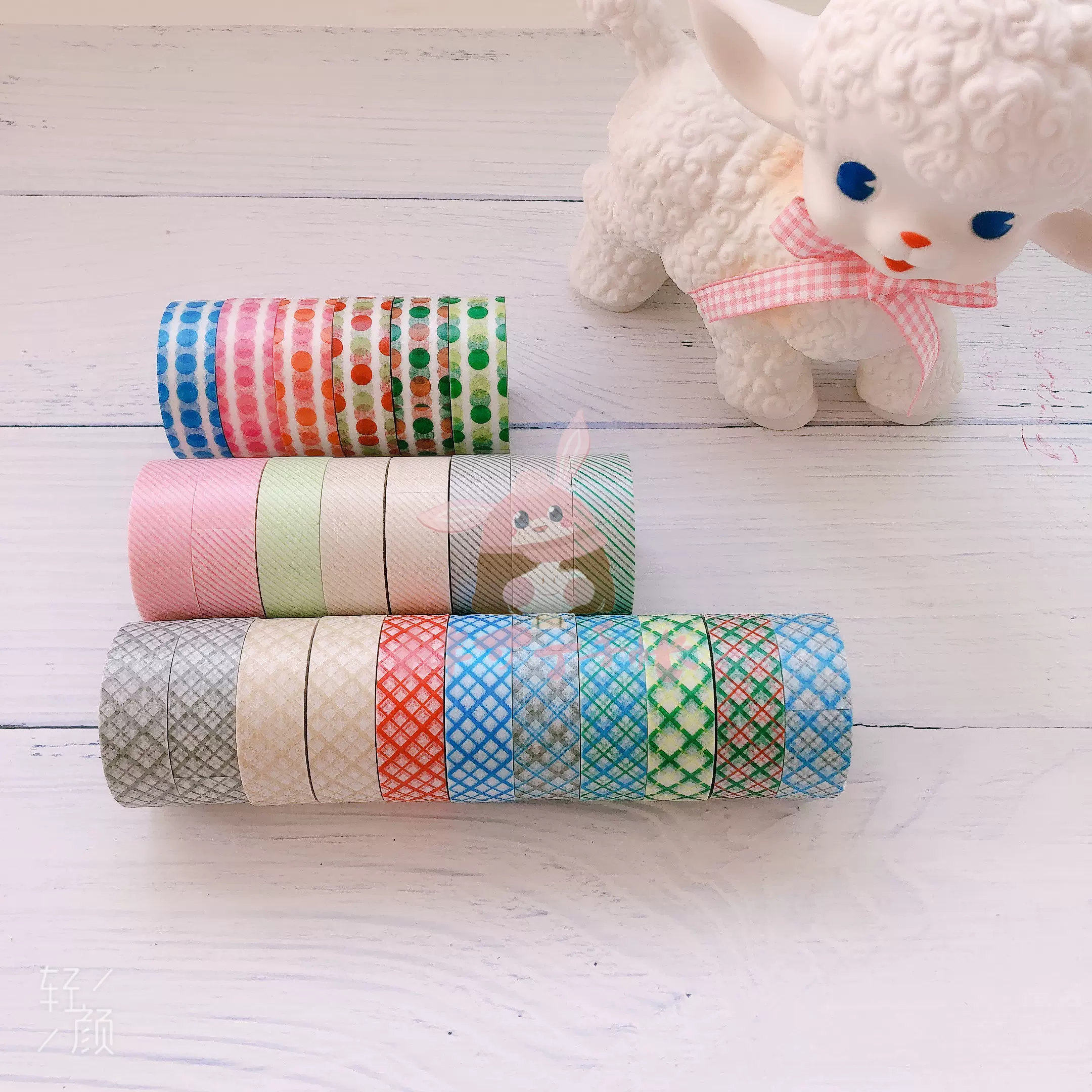 整卷 Mt见学自选 斜纹波点方眼和纸胶带手帐